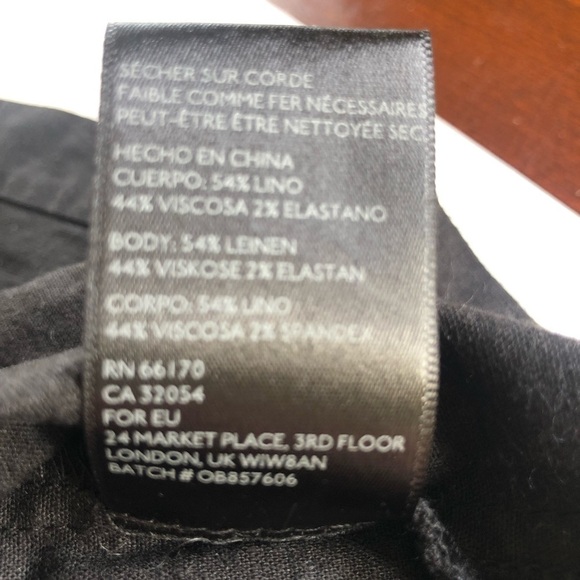 Urban Outfitters Linen Blend Sweetheart Neck Cap Sleeve Cutout Back Dress Sz L - Picture 12 of 14